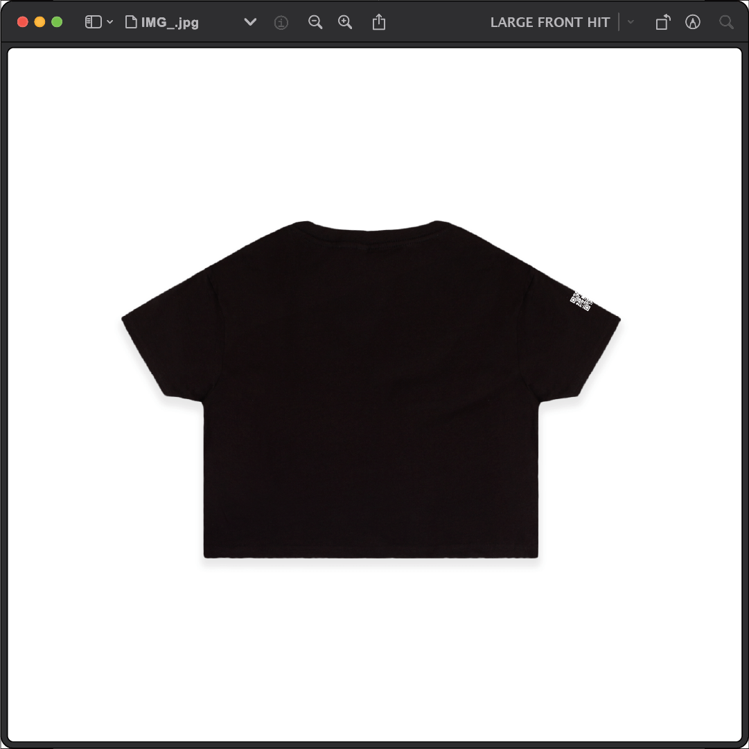 Z_DROPPED - Womens - Black - Mamba Quote Crop Top. - By: Jose Hurtado