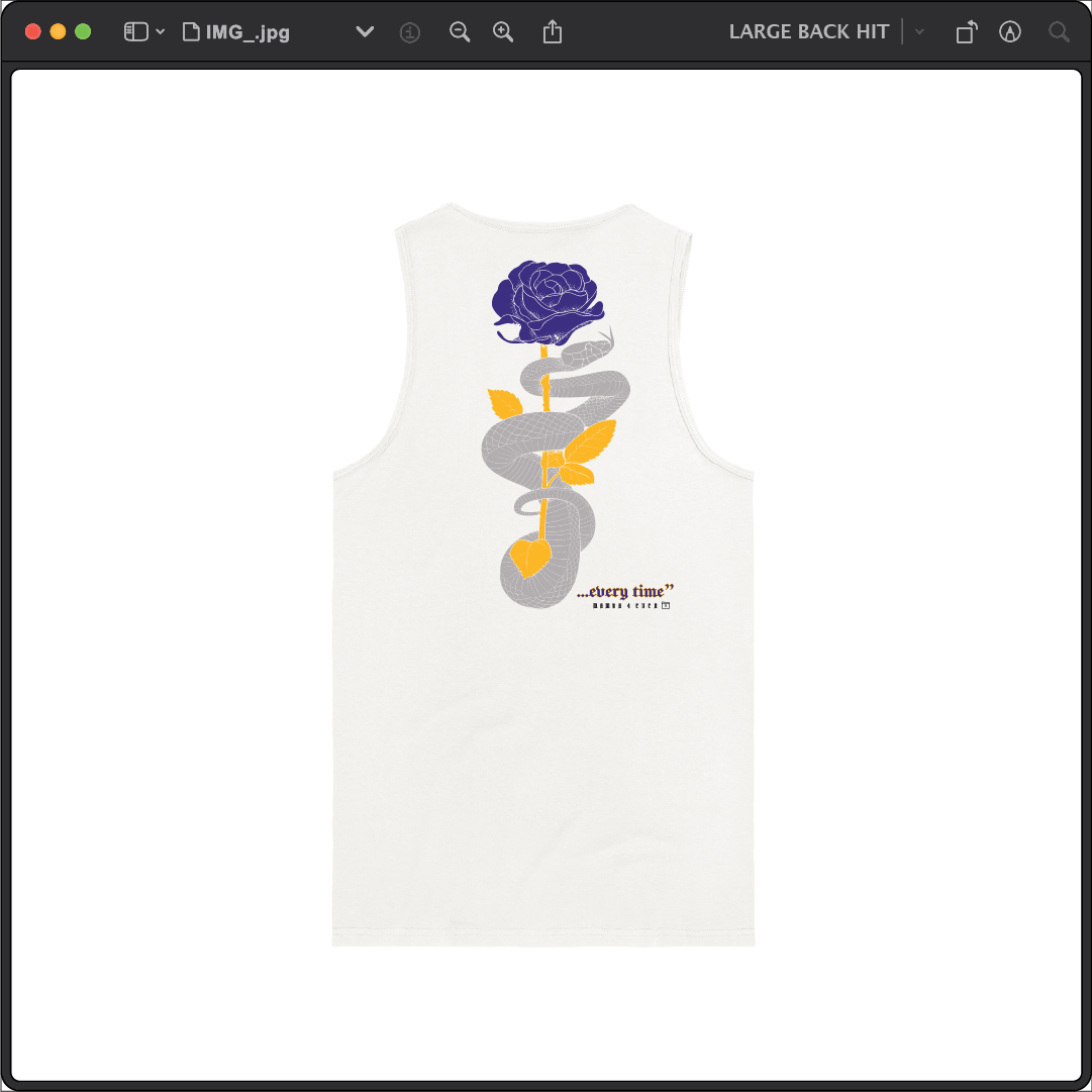 Z_DROPPED - Mens, Unisex - White - Mamba Quote Tank Top. - By: Jose Hurtado