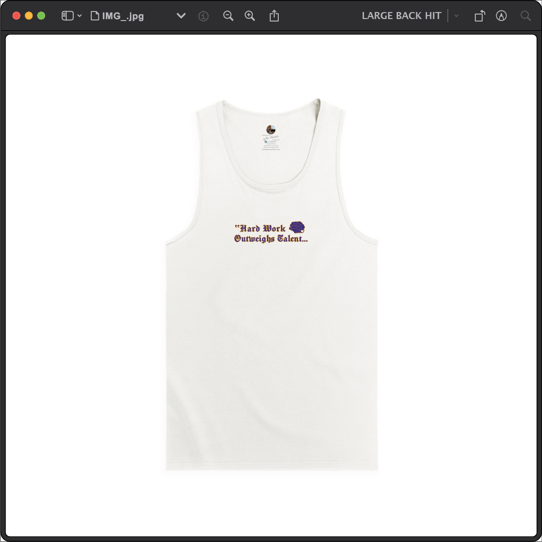 Z_DROPPED - Mens, Unisex - White - Mamba Quote Tank Top. - By: Jose Hurtado