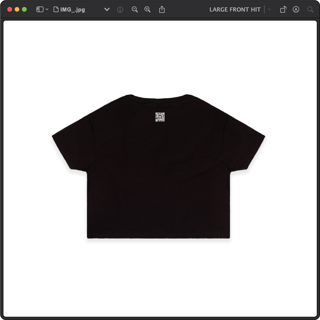 Z_DROPPED - Womens - Black - No Thanks Crop Top. - By: Fredy Santiago