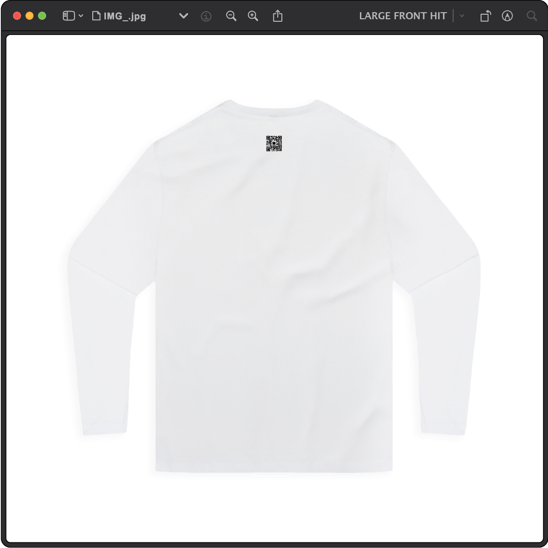 Z_DROPPED - Mens, Unisex - White - No Thanks Long Sleeve. - By: Fredy Santiago