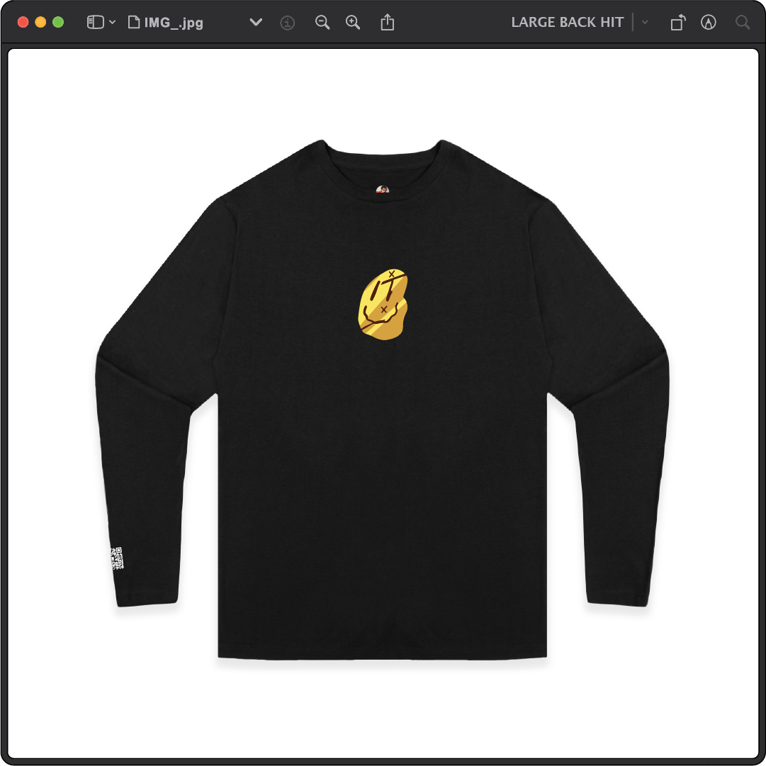 Z_DROPPED - Mens, Unisex - Black - No Thanks Long Sleeve. - By: Fredy Santiago