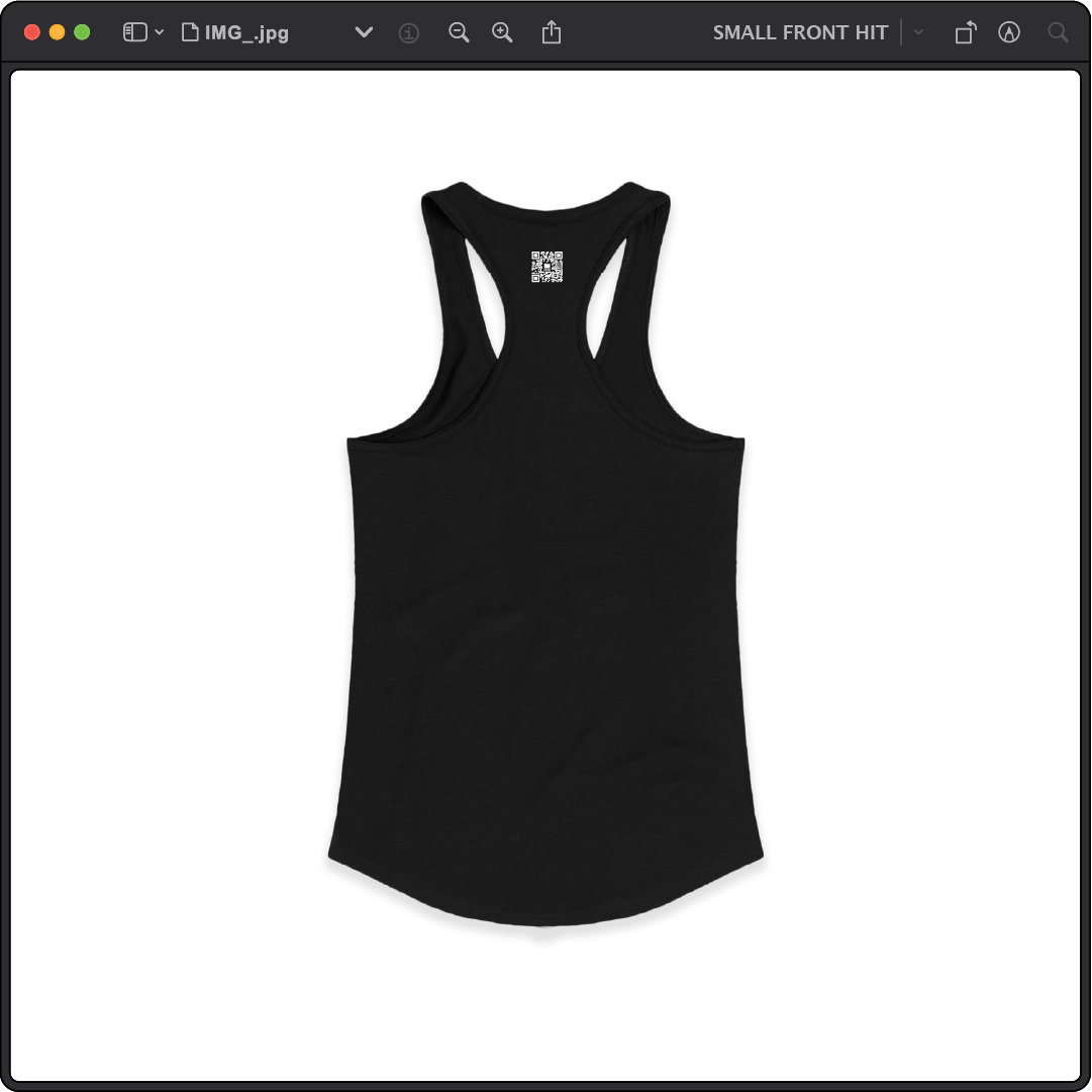 Z_DROPPED - Womens - Black - No Thanks Racer Back Tank. - By: Fredy Santiago