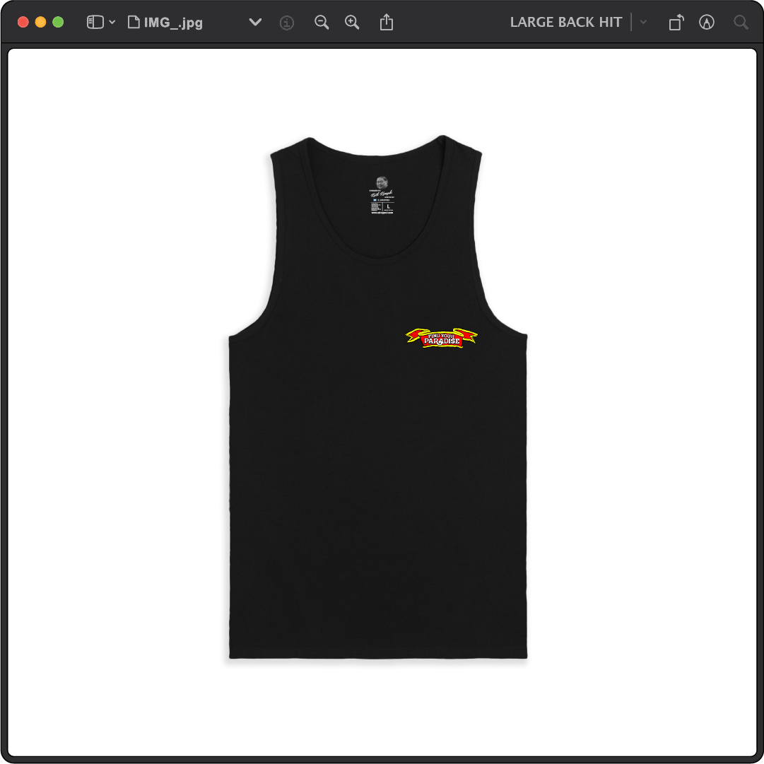 Z_DROPPED - Mens, Unisex - Black - Parrot Paradise Tank Top. - By: Keith Kuniyuki