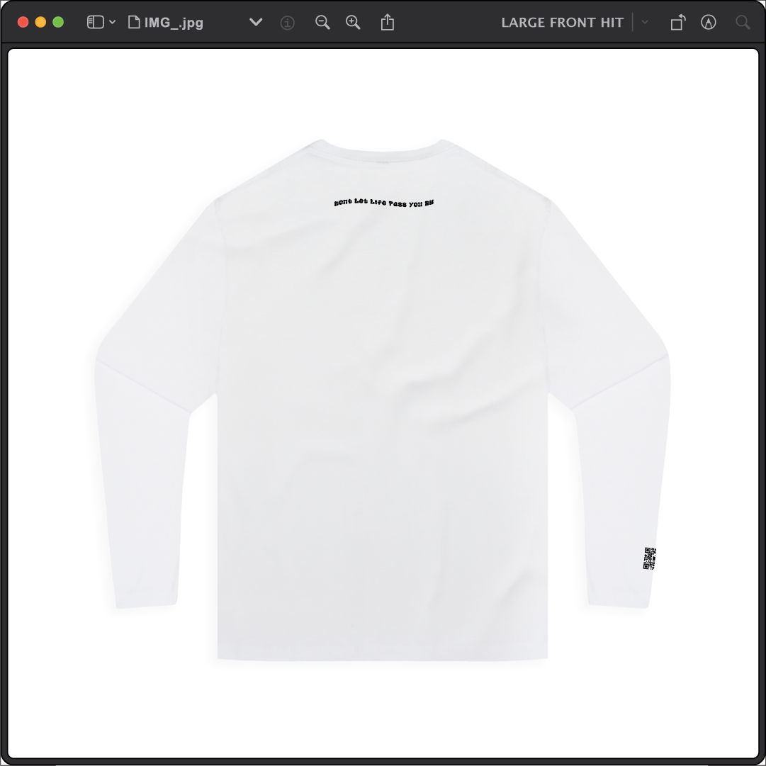 Z_DROPPED - Mens, Unisex - White - PTO or PTSD Long Sleeve. - By: Keith Kuniyuki