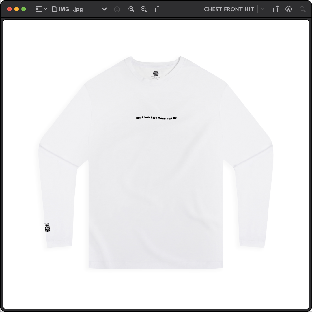 Z_DROPPED - Mens, Unisex - White - PTO or PTSD Long Sleeve. - By: Keith Kuniyuki