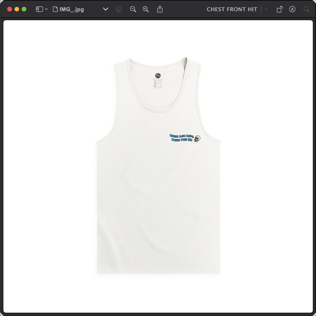 Z_DROPPED - Mens, Unisex - White - PTO or PTSD Tank Top. - By: Keith Kuniyuki