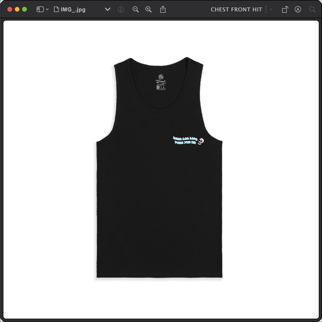 Z_DROPPED - Mens, Unisex - Black - PTO or PTSD Tank Top. - By: Keith Kuniyuki