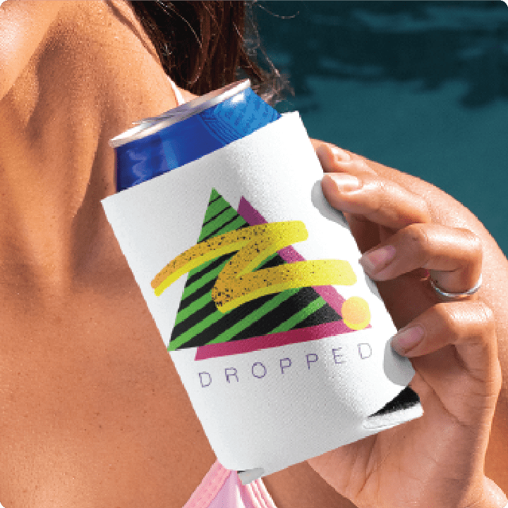 Z_DROPPED - Mens, Unisex, Women - Retro Z Koozie. - By: Z