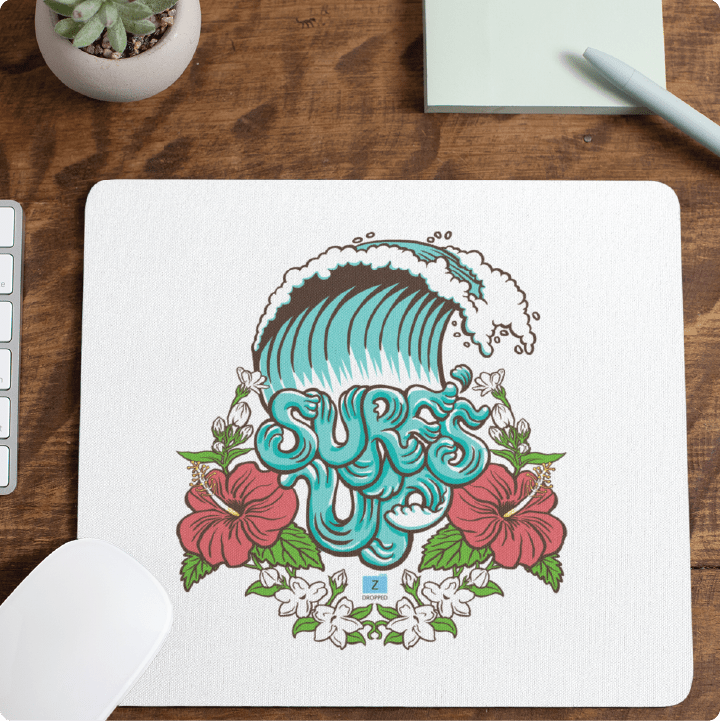 Z_DROPPED - Mens, Unisex - Surf's Up Mousepad. - By: Keith Kuniyuki