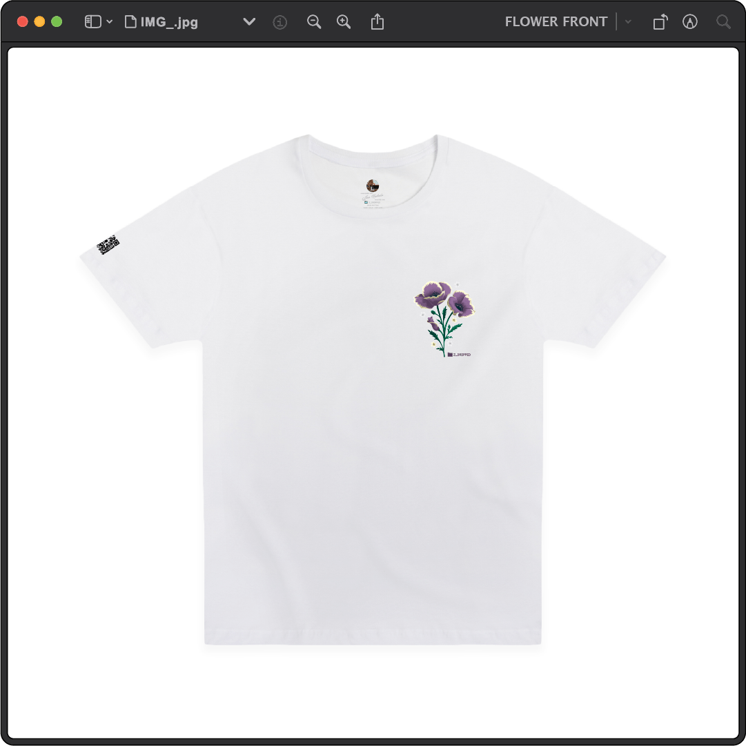 Z_DROPPED - Mens, Unisex - White - Flor De Vida Tee. - By: Jose Hurtado