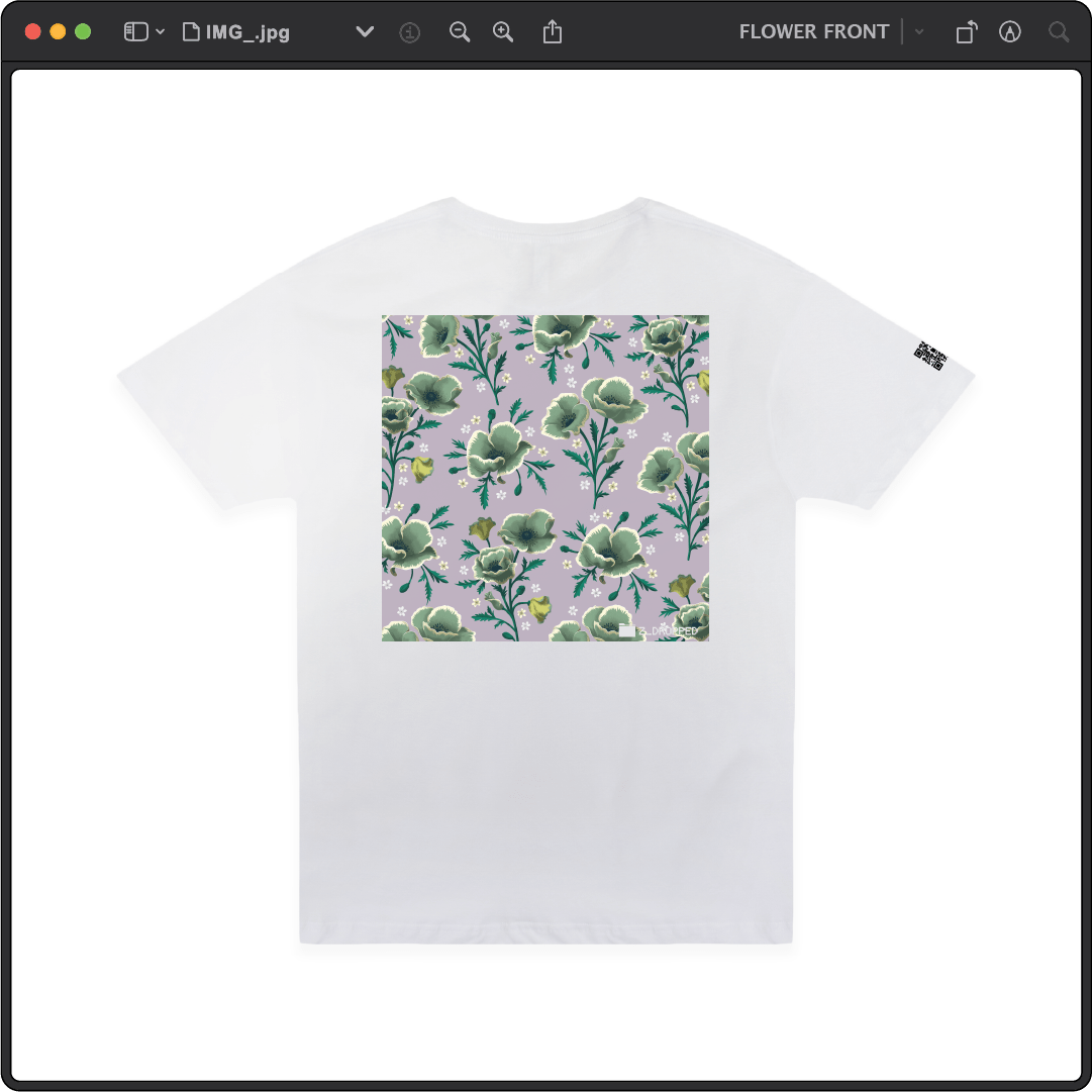 Z_DROPPED - Mens, Unisex - White - Flor De Vida Tee. - By: Jose Hurtado