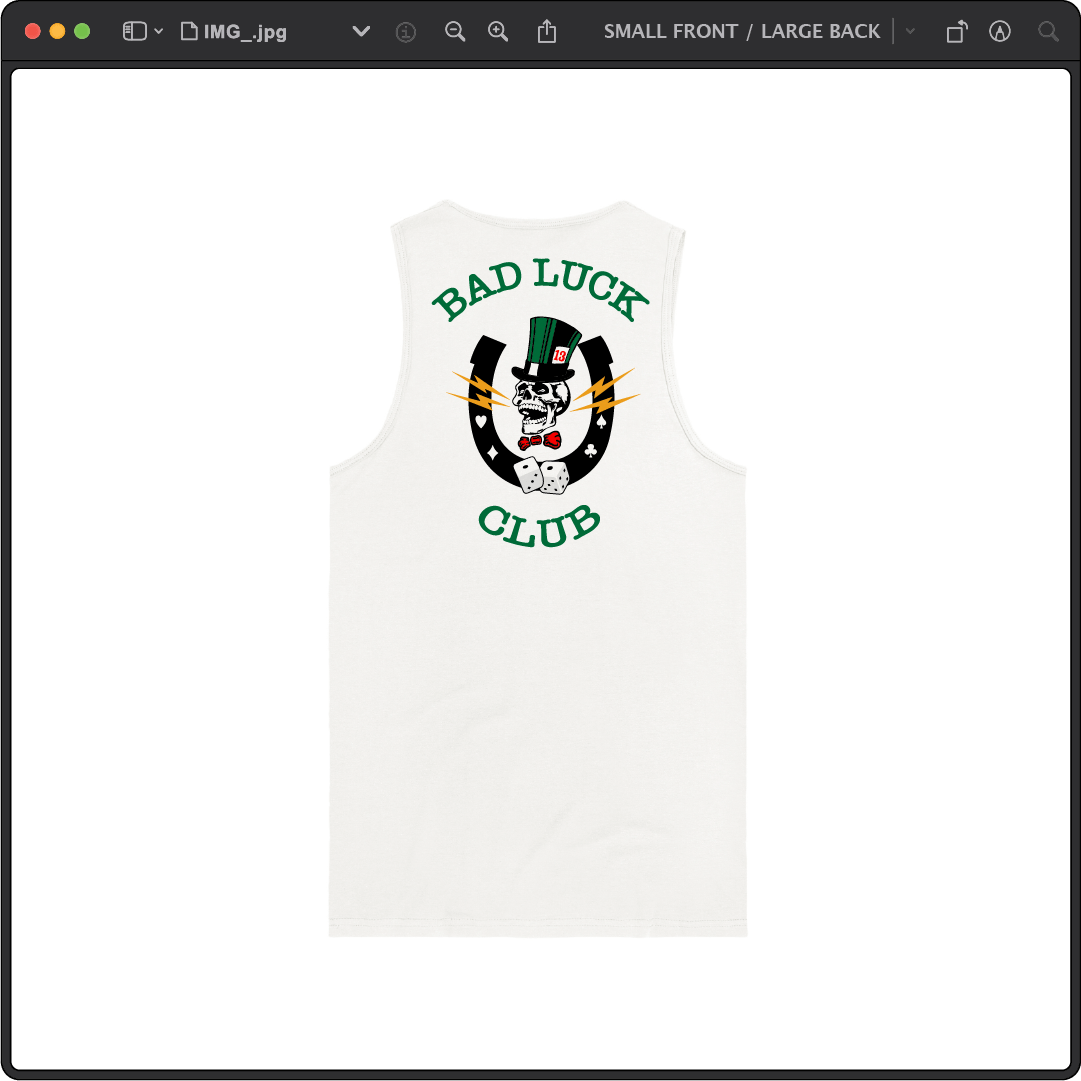 Z_DROPPED - Mens, Unisex - White - High Roller Tank Top. - By: Zed Ropped