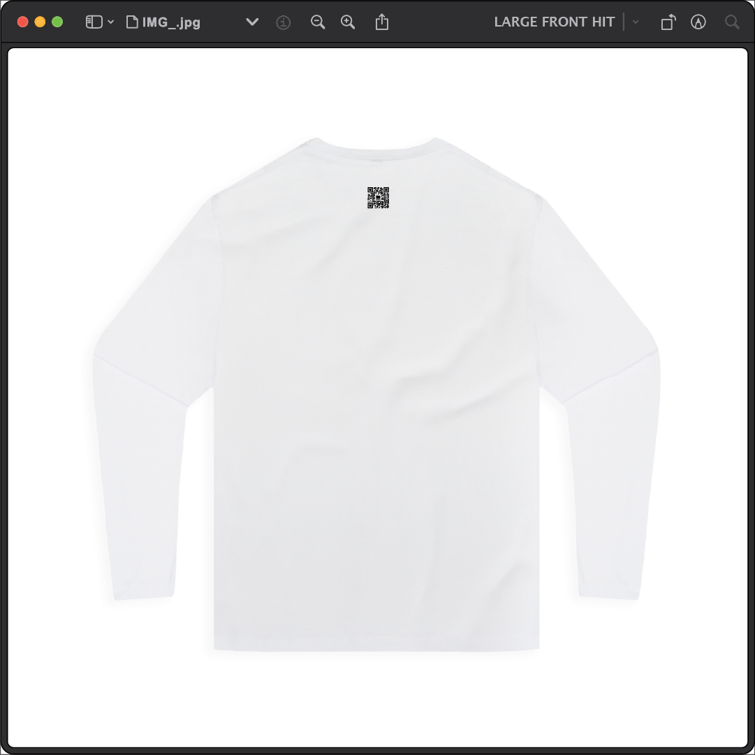 Z_DROPPED - Mens, Unisex - White - Mamba Quote Long Sleeve. - By: Jose Hurtado