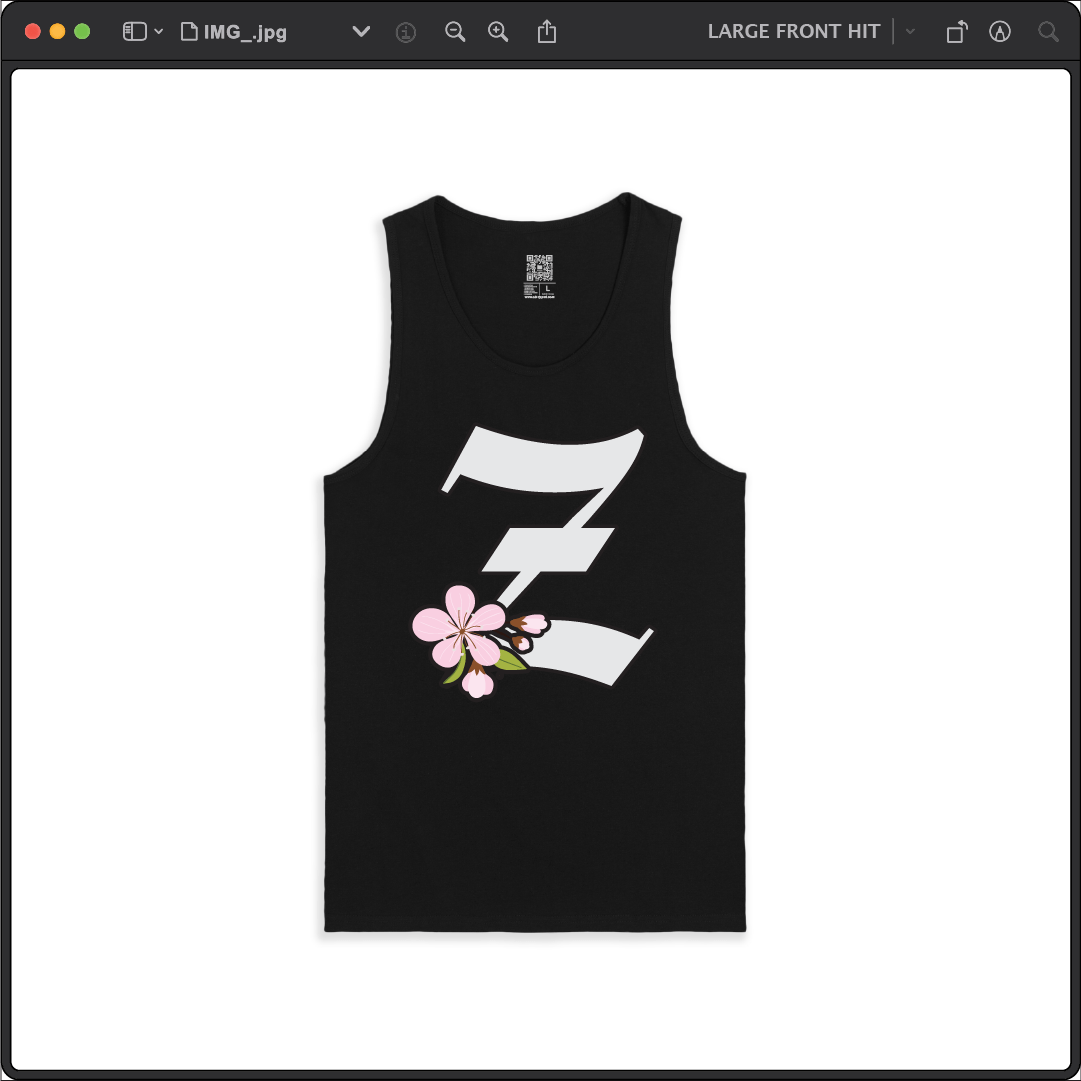 Z_DROPPED - Mens, Unisex - Black - Z_BLOSSOM Tank Top. - By: Z