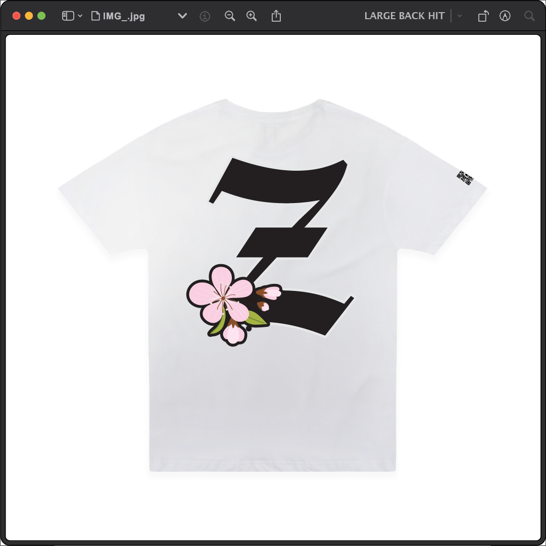 Z_DROPPED - Mens, Unisex - White - Z_BLOSSOM Tee. - By: Z