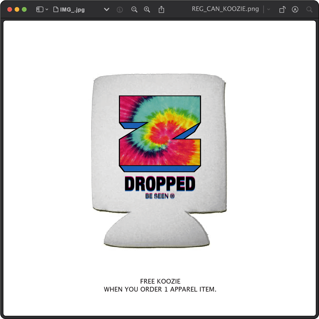 Z_DROPPED - Mens, Unisex, Women - Z_INC Koozie. - By: Z