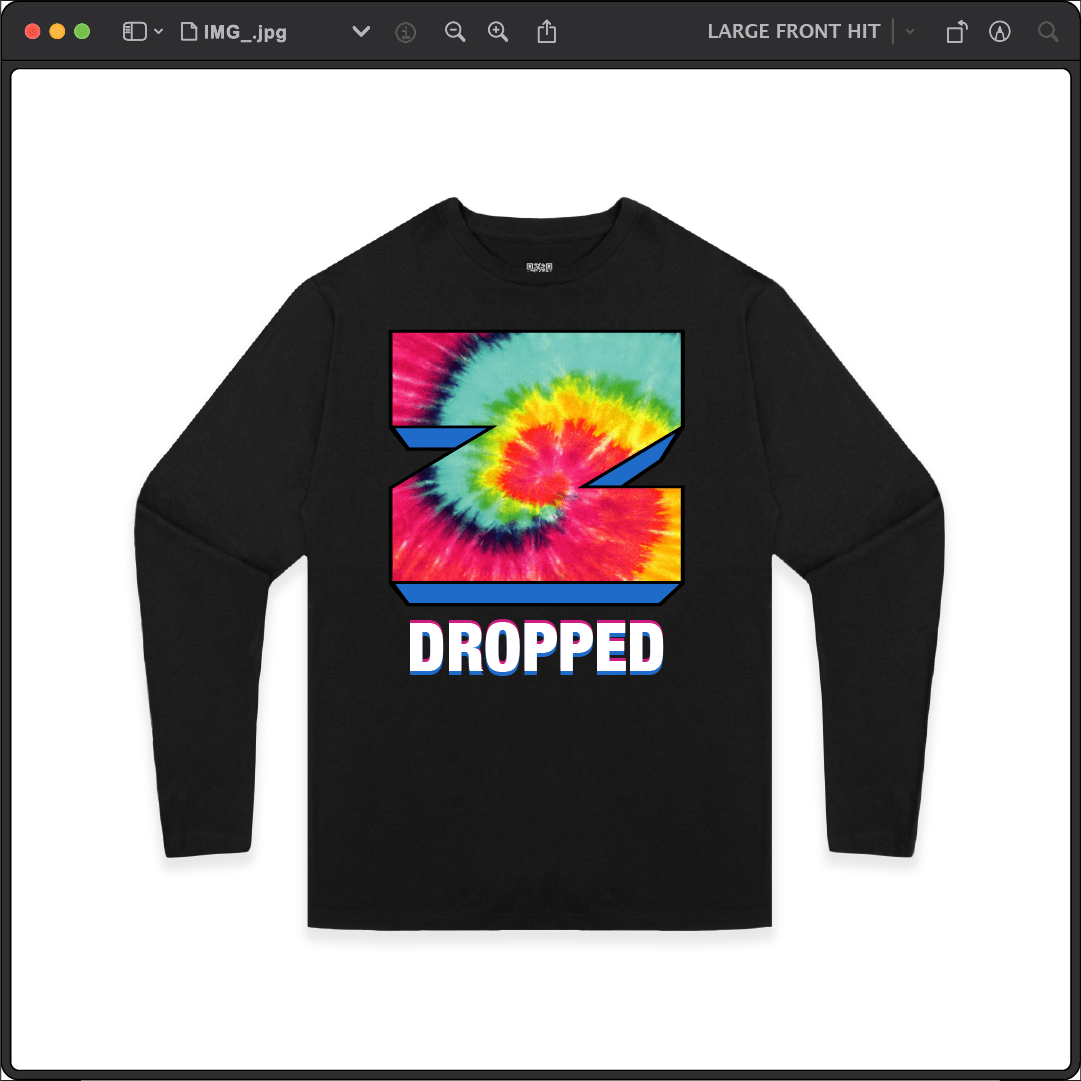 Z_DROPPED - Mens, Unisex - Black - Z_INC Long Sleeve. - By: Z