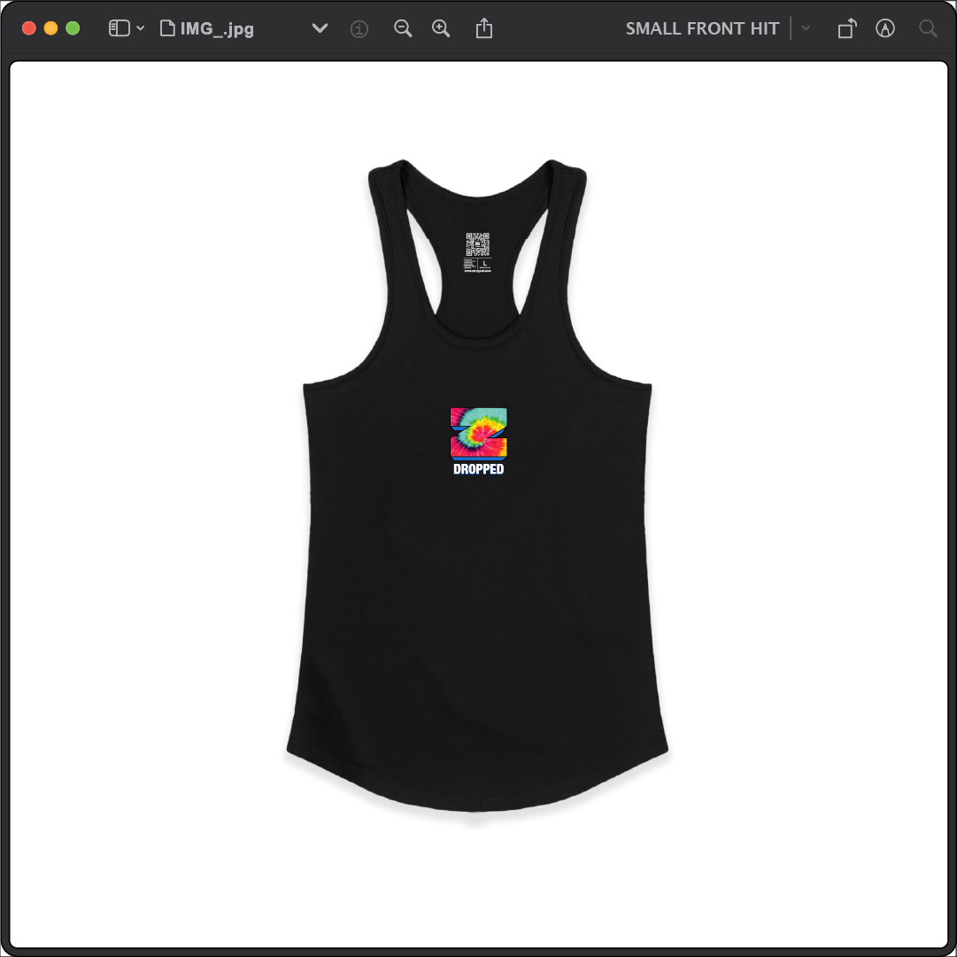 Z_DROPPED - Womens - Black - Z_INC Racer Back Tank. - By: Z