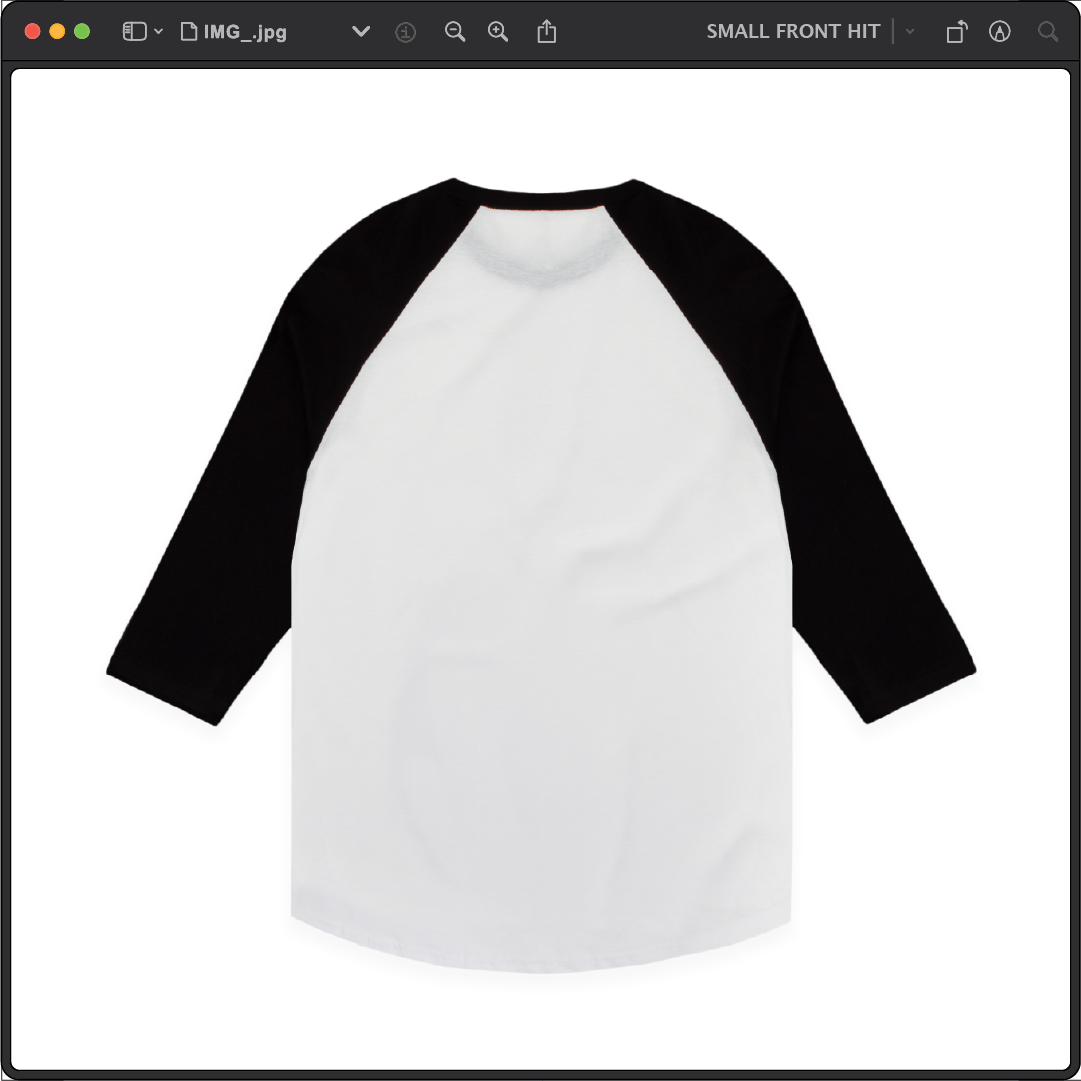 Z_DROPPED - Mens, Unisex - Black / White - Z_INC Raglan. - By: Z