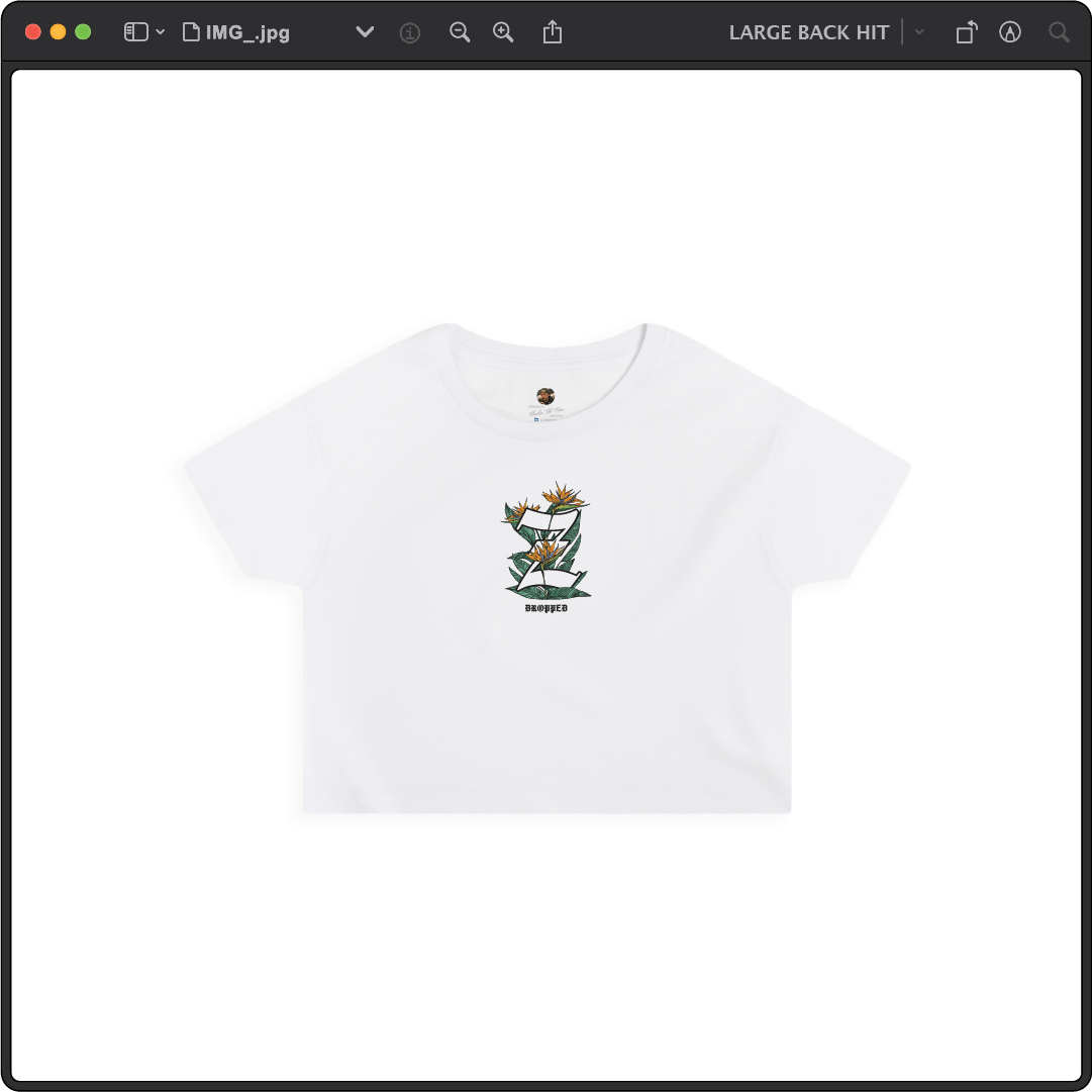 Z_DROPPED - Womens - White - Z_OG Crop Top. - By: Chi Hom