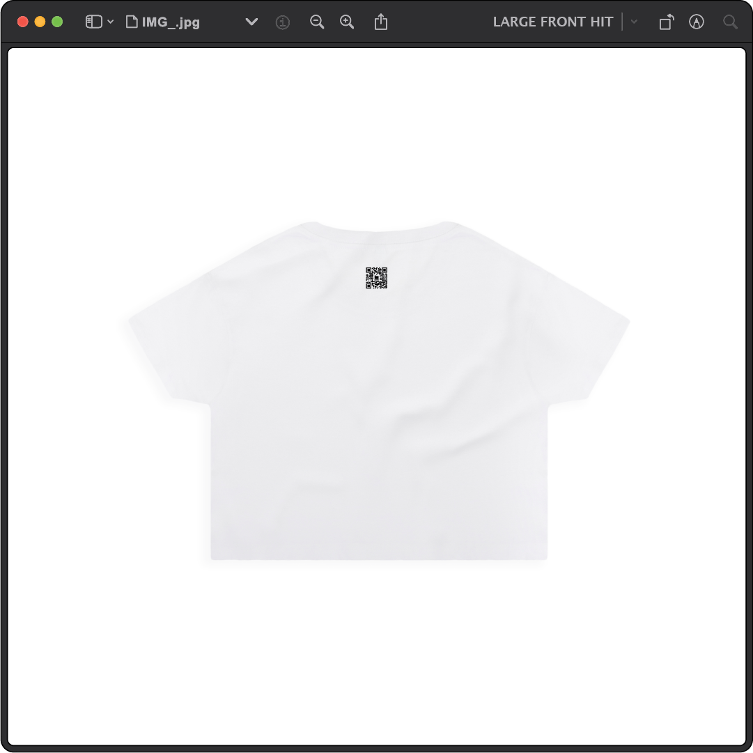 Z_DROPPED - Womens - White - Z_OG Crop Top. - By: Chi Hom