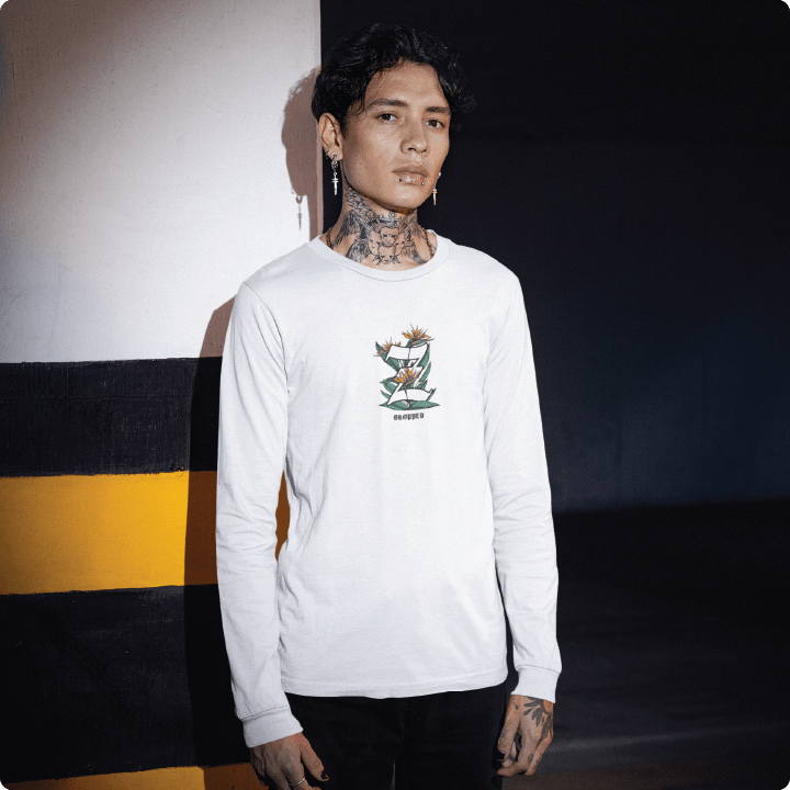 Z_DROPPED - Mens, Unisex - White - Z_OG Long Sleeve. - By: Chi Hom