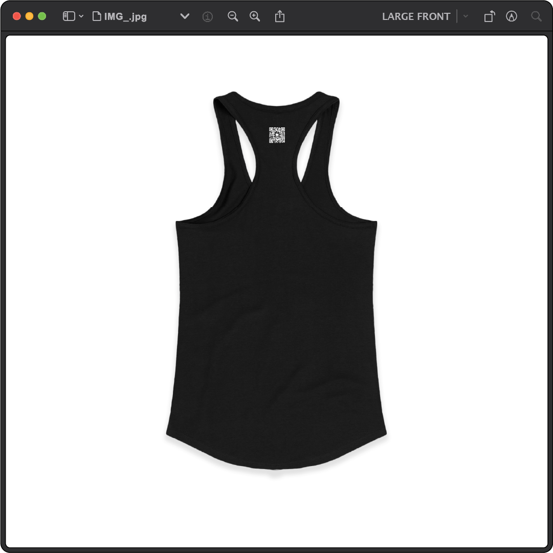 Z_DROPPED - Womens - Black - Z_OG Racer Back Tank. - By: Chi Hom