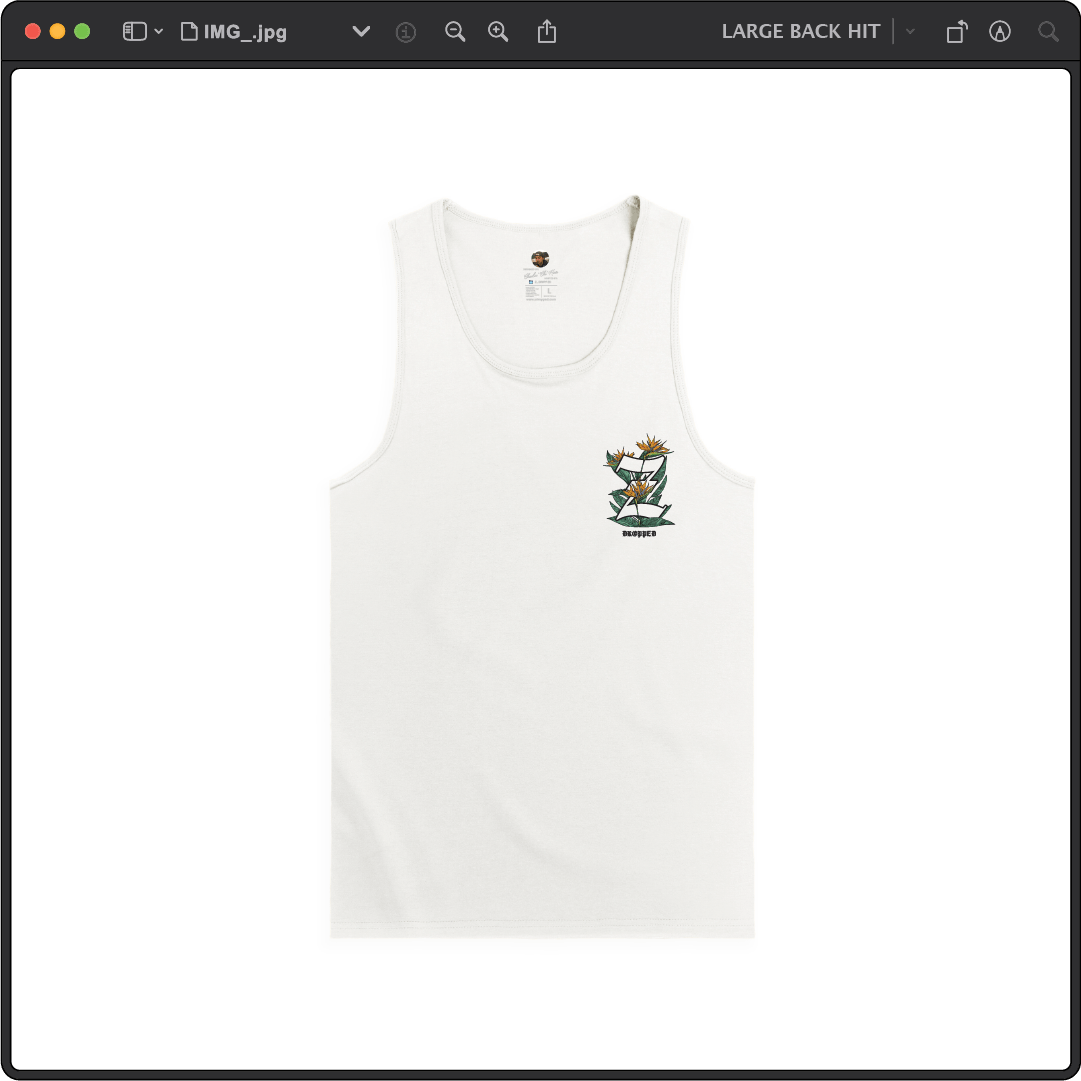 Z_DROPPED - Mens, Unisex - White - Z_OG Tank Top. - By: Chi Hom