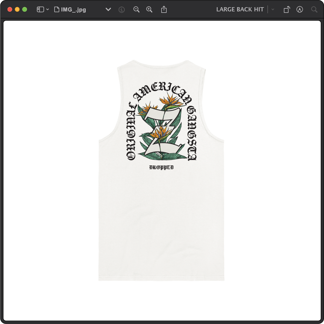 Z_DROPPED - Mens, Unisex - White - Z_OG Tank Top. - By: Chi Hom