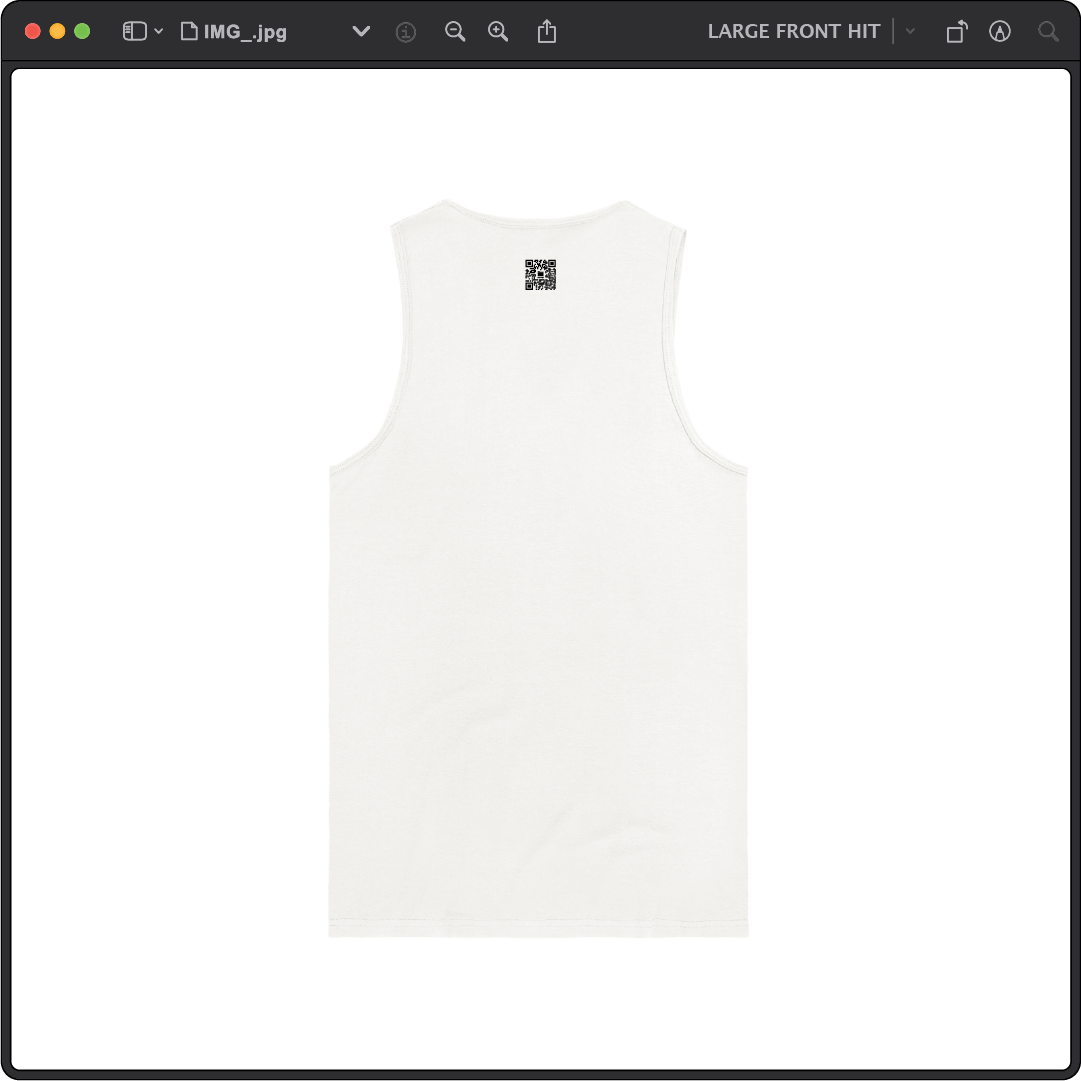 Z_DROPPED - Mens, Unisex - White - Z_OG Tank Top. - By: Chi Hom