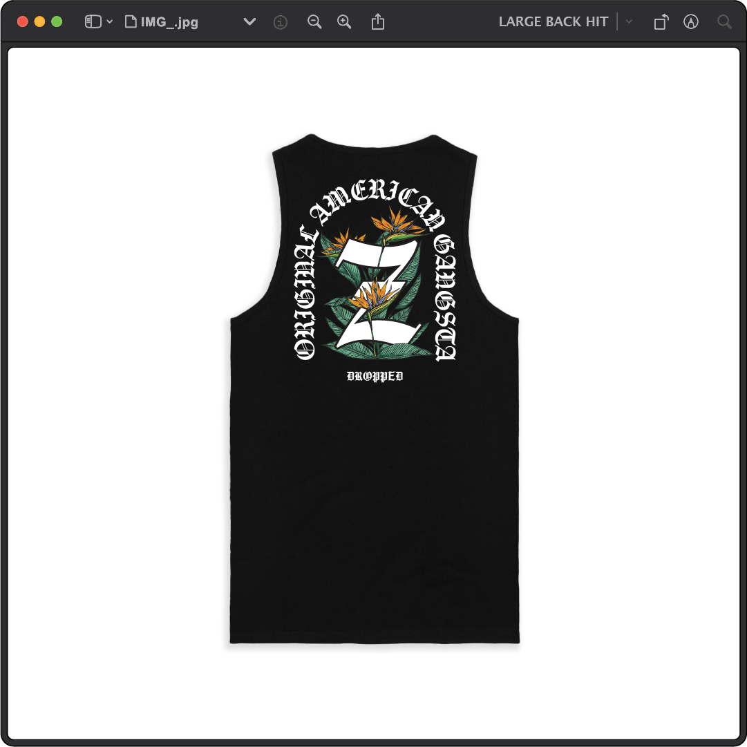 Z_DROPPED - Mens, Unisex - Black - Z_OG Tank Top. - By: Chi Hom