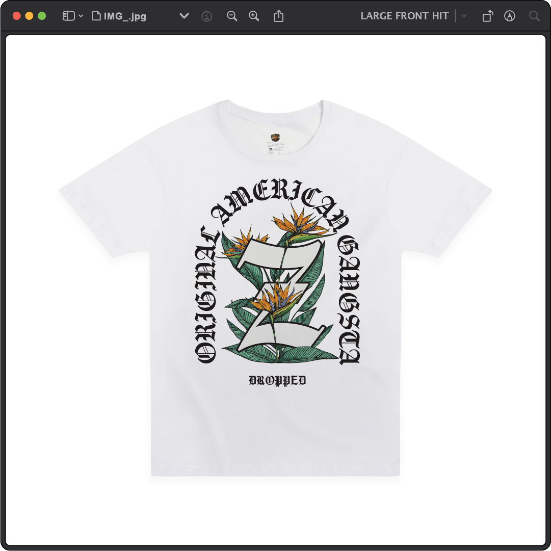 Z_DROPPED - Mens, Unisex - White - Z_OG Tee. - By: Chi Hom