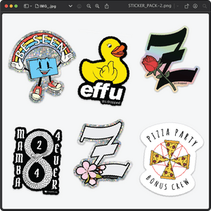 Z_DROPPED - Mens, Unisex, Women - Z_STICKER PACK (Random Assortment) - By: Z