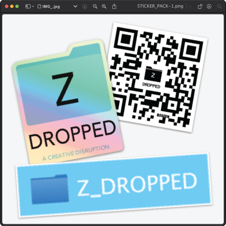 Z_DROPPED - Mens, Unisex, Women - Z_STICKER PACK (Random Assortment) - By: Z