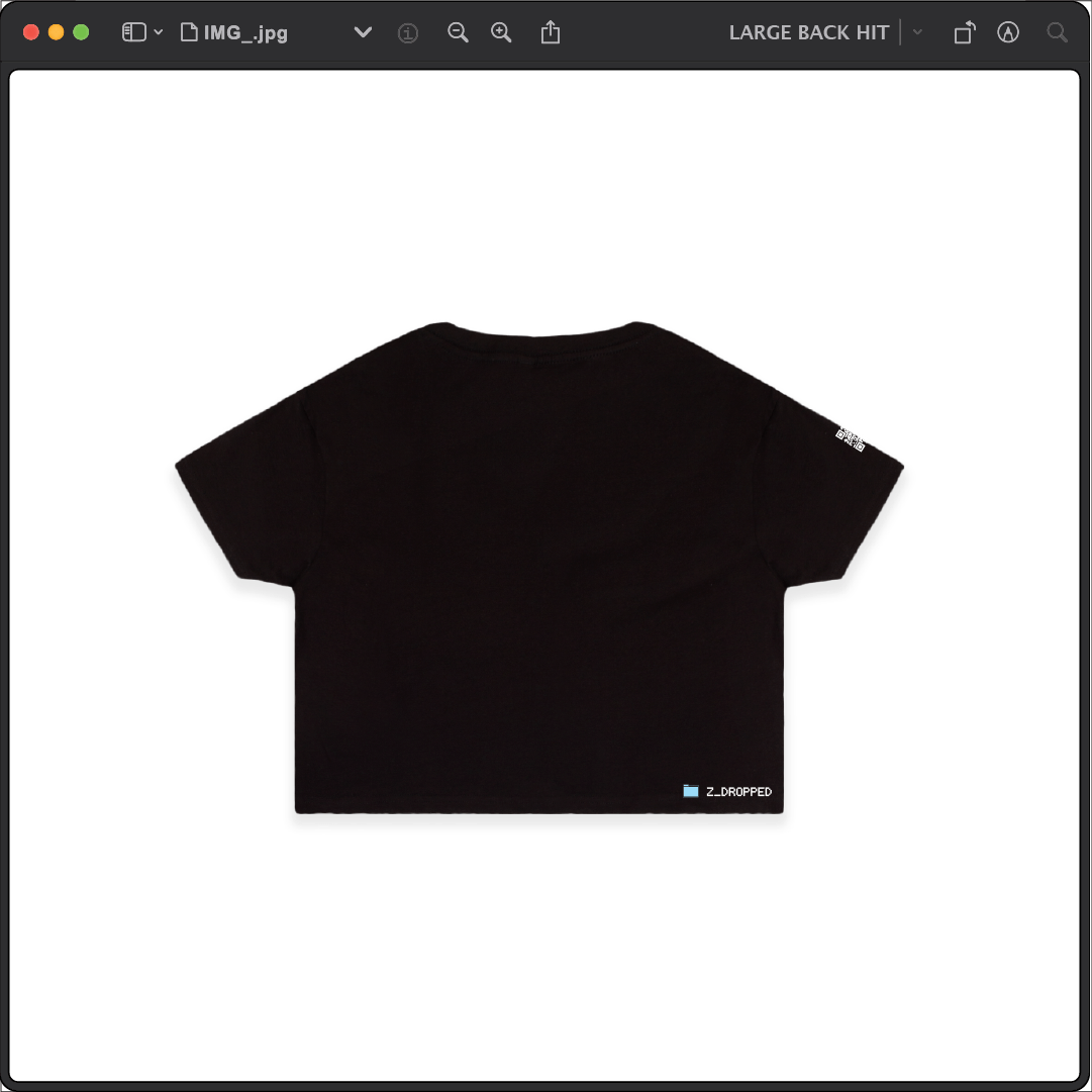 Z_DROPPED - Womens - Black - Zepé Crop Top. - By: Z