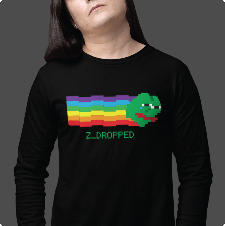 Z_DROPPED - Mens, Unisex - Black - Zepé Long Sleeve. - By: Z