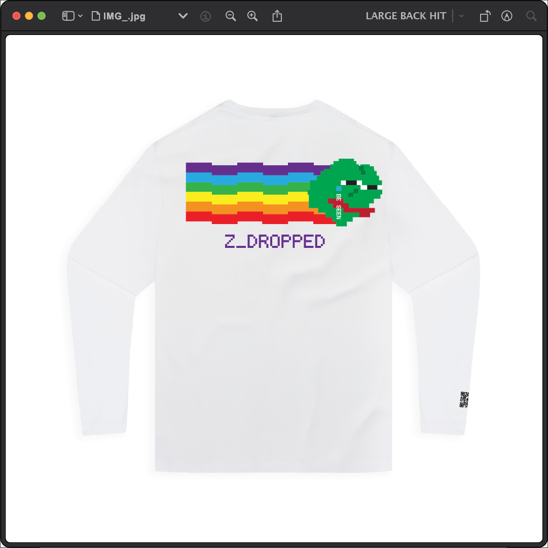 Z_DROPPED - Mens, Unisex - White - Zepé Long Sleeve. - By: Z