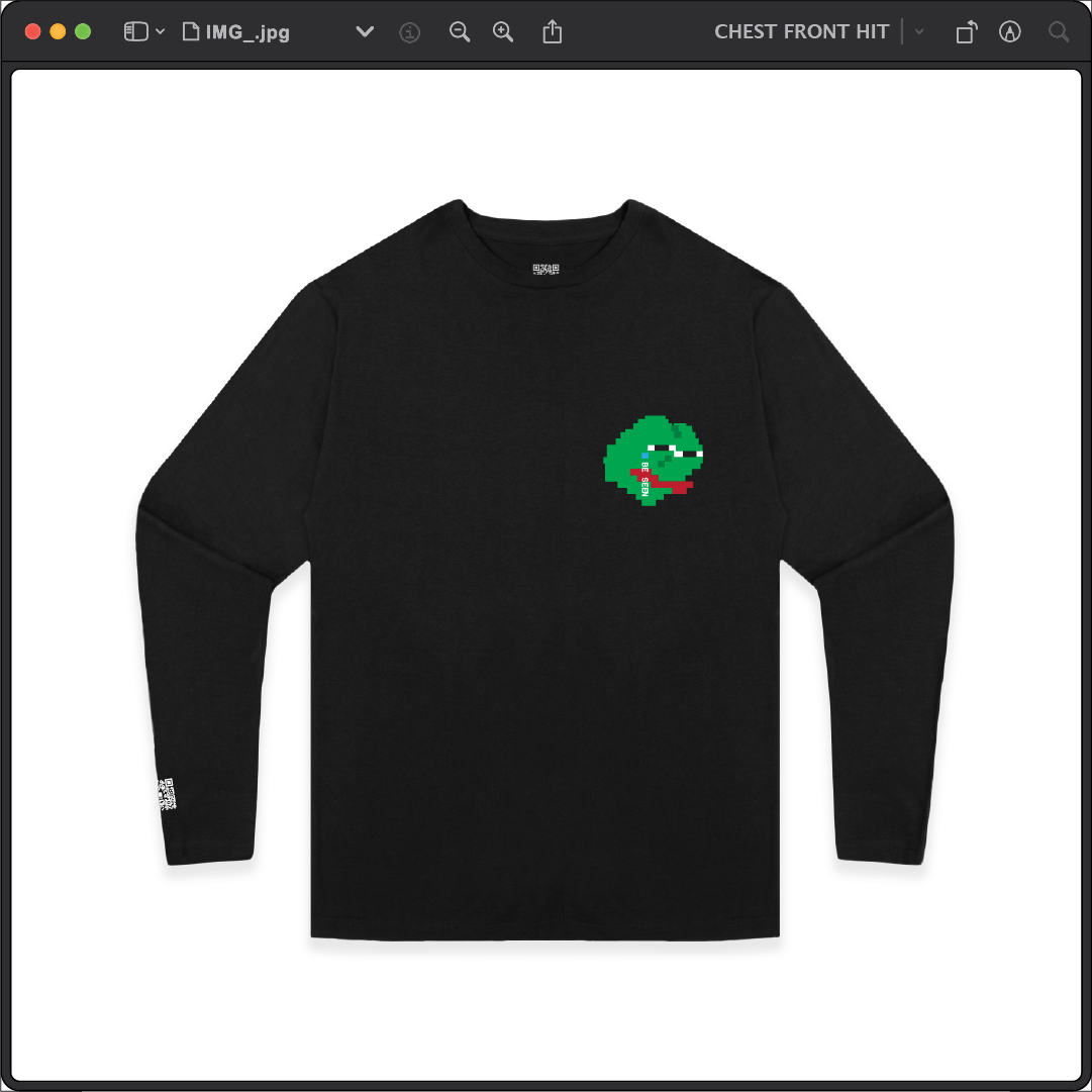 Z_DROPPED - Mens, Unisex - Black - Zepé Long Sleeve. - By: Z