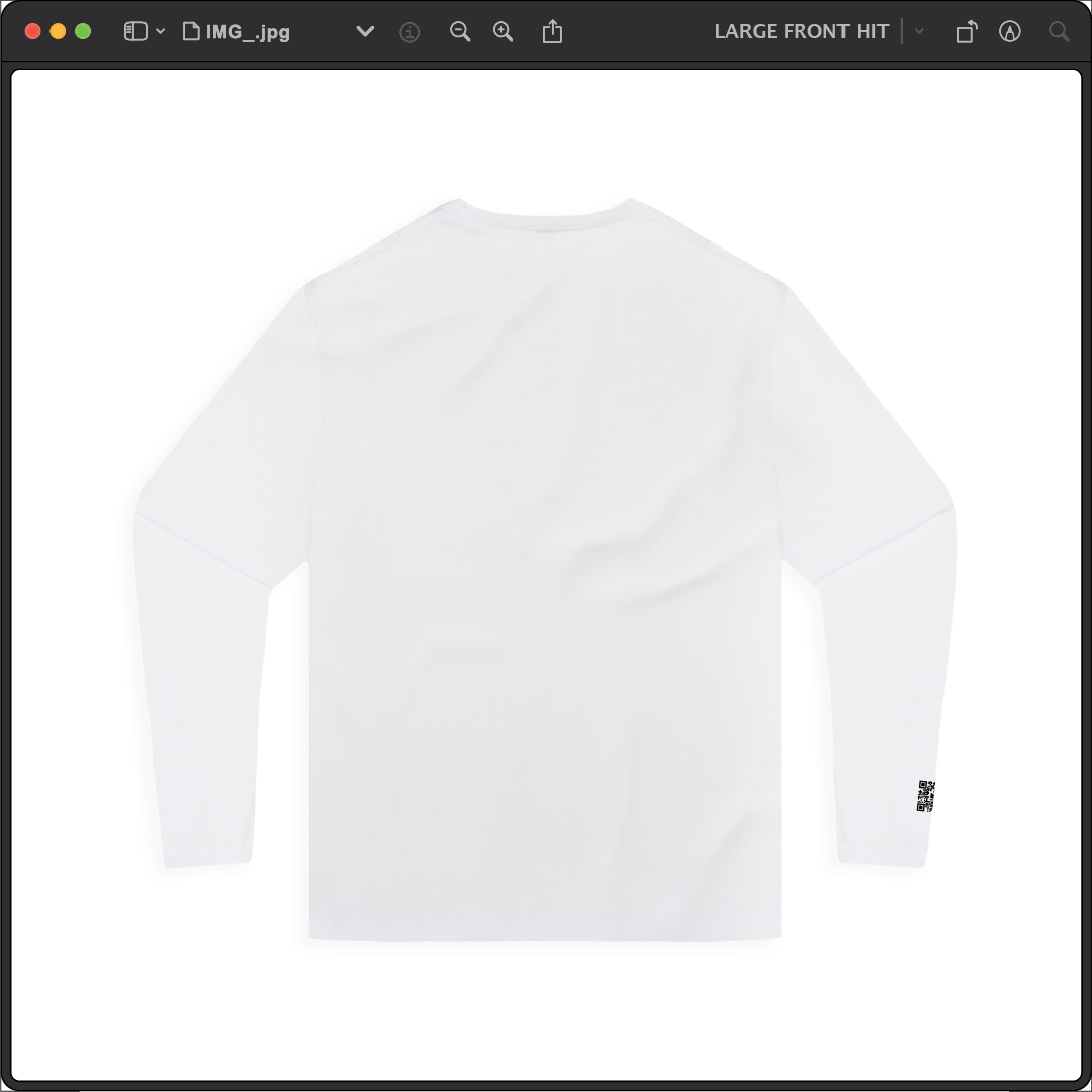 Z_DROPPED - Mens, Unisex - White - Zepé Long Sleeve. - By: Z