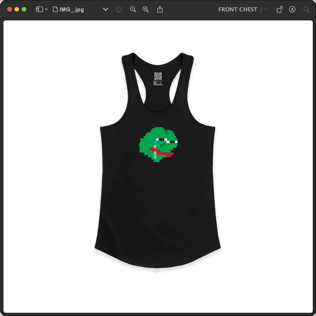 Z_DROPPED - Womens - Black - Zepé Racer Back Tank. - By: Z