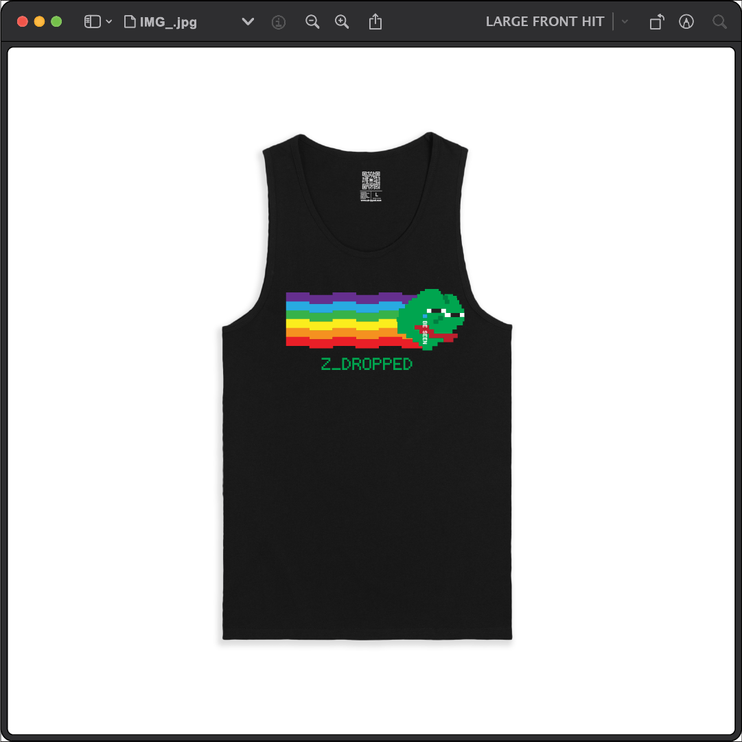 Z_DROPPED - Mens, Unisex - Black - Zepé Tank Top. - By: Z