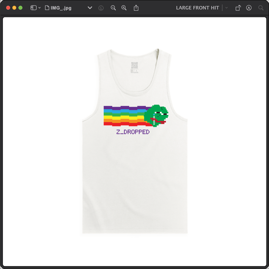 Z_DROPPED - Mens, Unisex - White - Zepé Tank Top. - By: Z